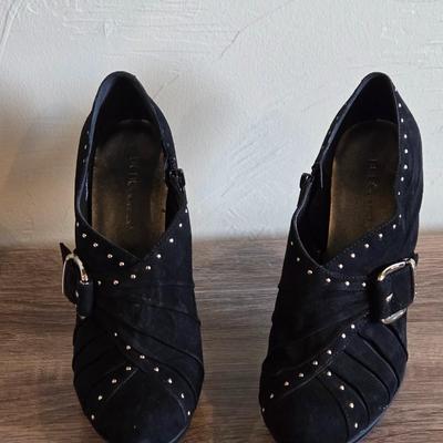 BCBG Minska Black Stud Heels