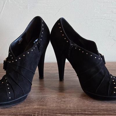 BCBG Minska Black Stud Heels