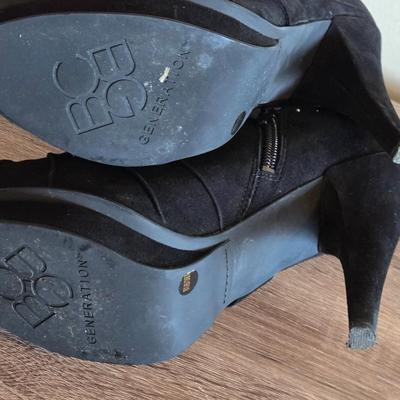 BCBG Minska Black Stud Heels