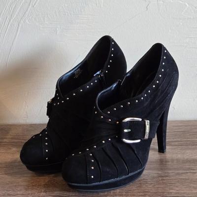 BCBG Minska Black Stud Heels