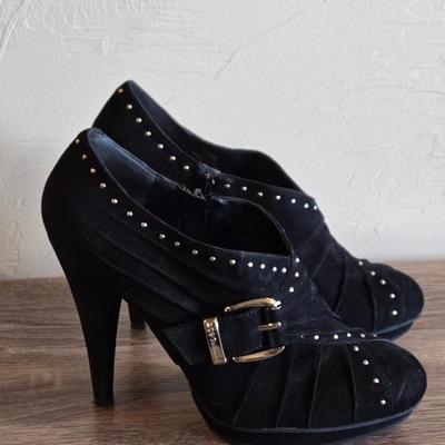 BCBG Minska Black Stud Heels