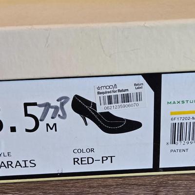 Max Studio Red Patent Heels