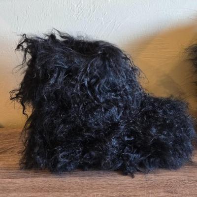 New in the Box UGG Black Shaggy Boots