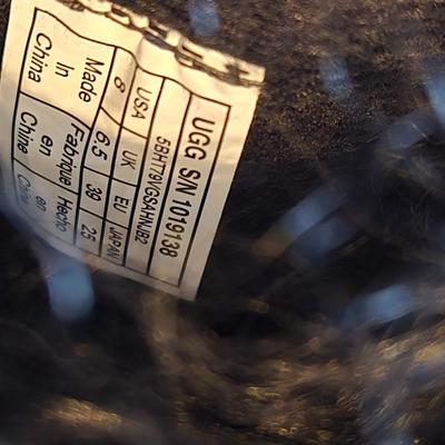 New in the Box UGG Black Shaggy Boots