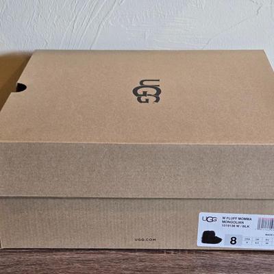 New in the Box UGG Black Shaggy Boots