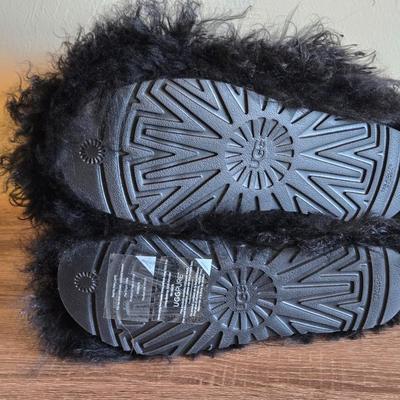 New in the Box UGG Black Shaggy Boots