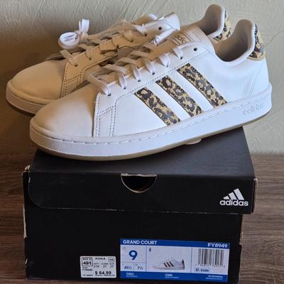 New in the Box Adidas with Leopard Strips and Cloudfoam Insoles