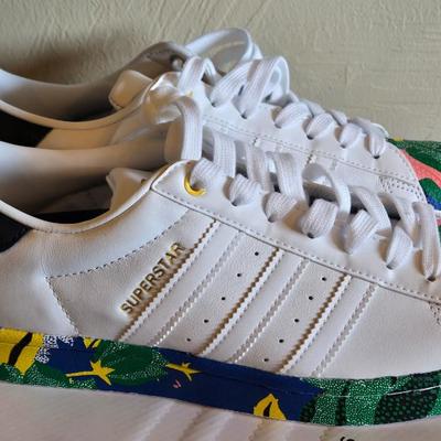 New in the Box Adidas Superstars with Floral Details