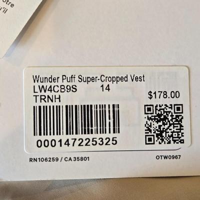 New with Tags Lululemon Wunder Puff Oversized Hooded Down Vest