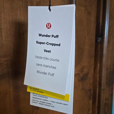New with Tags Lululemon Wunder Puff Oversized Hooded Down Vest