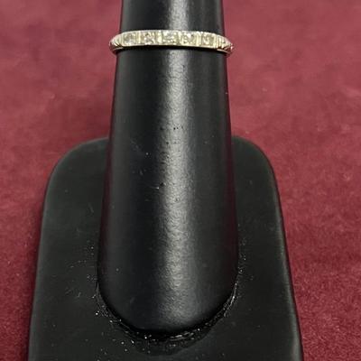 Stamped 18K Gold Deco Band [1.66g]