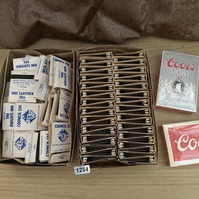 Matches and cards