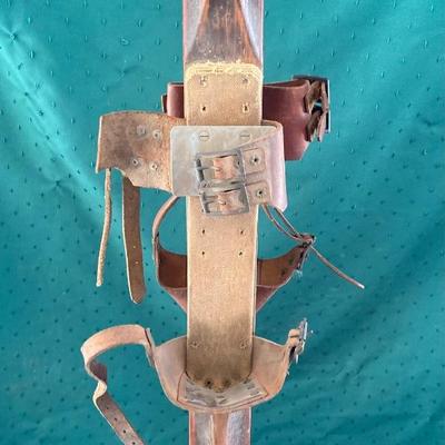 Vintage Wooden Down Hill Skis