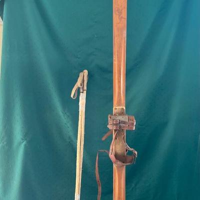 Vintage Wooden Skis