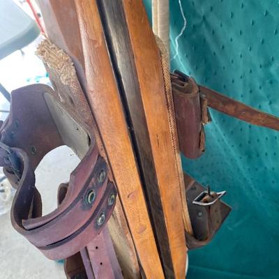 Vintage Wooden Skis