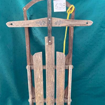 Vintage Wood Sled