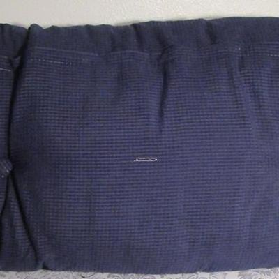 Body pillow, navy blue corduroy-like fabric cover