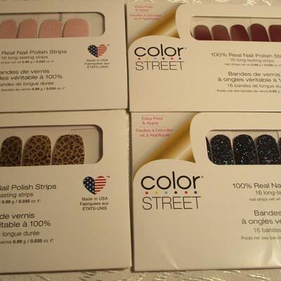 4 pkg Color Street 100% real nail polish strips
