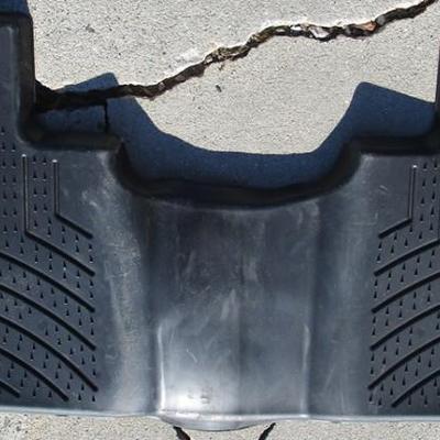 New WeatherTech rear floor mat for a Santa Fe
