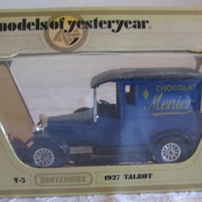 Matchbox Models of Yesterday 1927 Talbot, Menier Chocolat, Model Y-5
