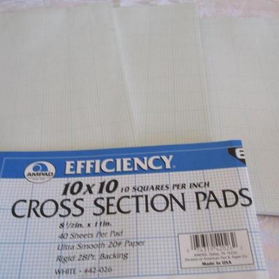 1 box of 20 colored hanging file folders, 3 pads graph paper