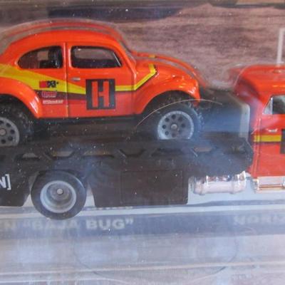 Hot Wheels Car Culture Team Transport Volkswagon Baja Bug and Horizon Hauler set