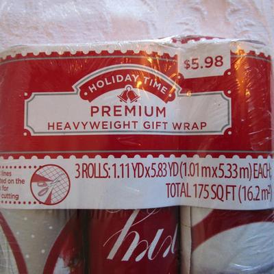 3-pk of Christmas wrapping paper