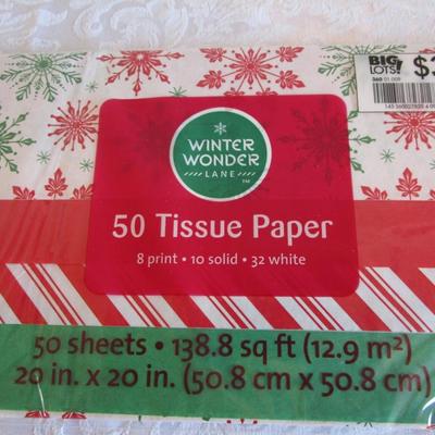 5 new pgs Christmas tissue paper