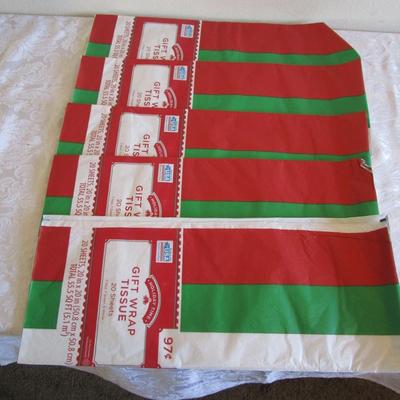 5 new pgs Christmas tissue paper
