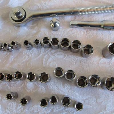 Socket set (no case) SAE and metric