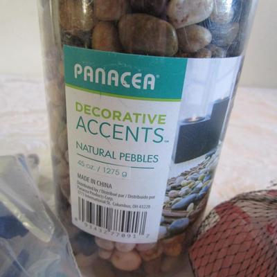 Sea/beach glass, natural pebbles