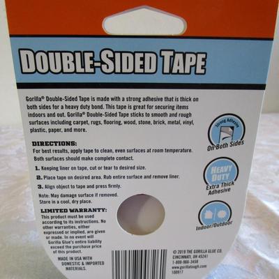 Gorilla double-sided tape, 1.41" x 8 yds