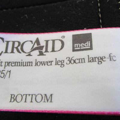 1 Circaid Model #664235/1 Knee brace, tan, size L, extra strong velcro