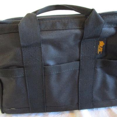 US Peacekeeper heavy duty canvas ammo bag with wire-framed top, black 