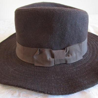 Panama Jack dark brown felt hat, men's size L