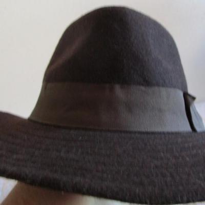 Panama Jack dark brown felt hat, men's size L