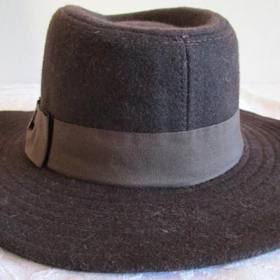 Panama Jack dark brown felt hat, men's size L