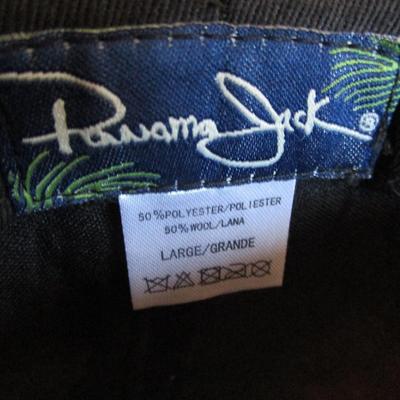 Panama Jack dark brown felt hat, men's size L