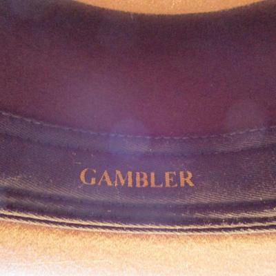 Eddy Bros Hat Co. Gambler Style rich brown felt hat, men's XL