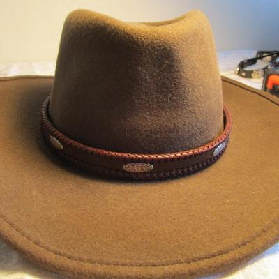 Stetson American Buffalo Collection medium brown felt hat, men's size 7-5/8