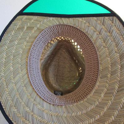 Outdoor Cap, 3 straw hats with visors one size fits most
