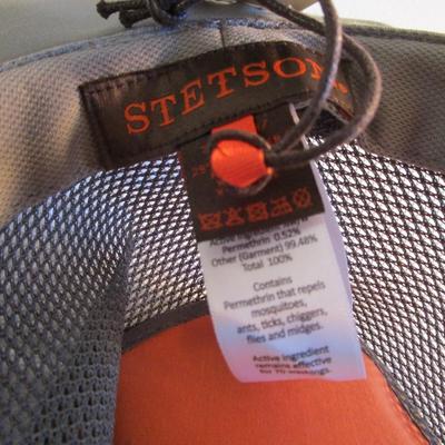 Stetson canvas and mesh hat, men's size XL, avocado green
