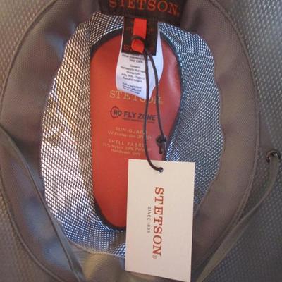 Stetson canvas and mesh hat, men's size XL, avocado green