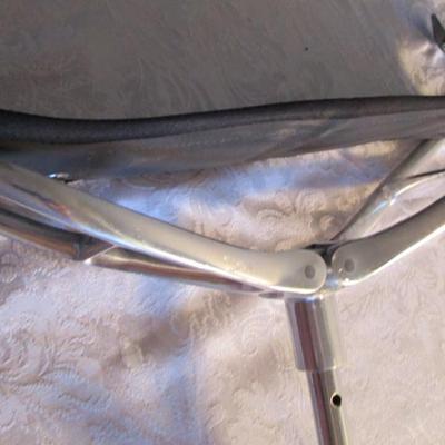 Spectator adjustable seat, black & silver