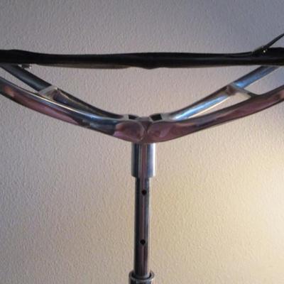 Spectator adjustable seat, black & silver