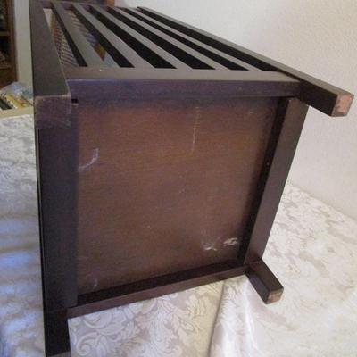 Wood umbrella/cane stand