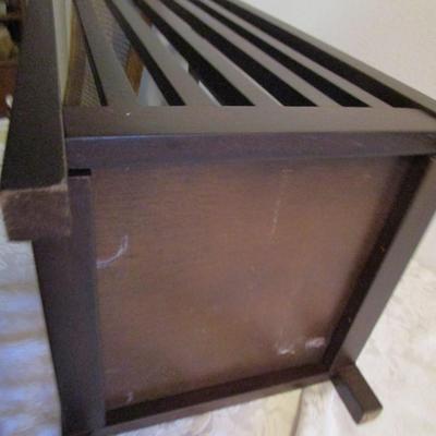 Wood umbrella/cane stand