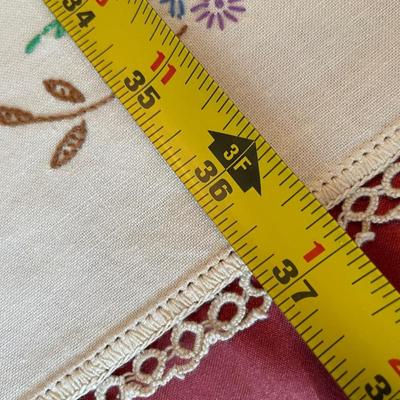 Square table covering
