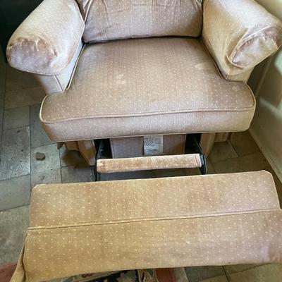 Pink reclining chair