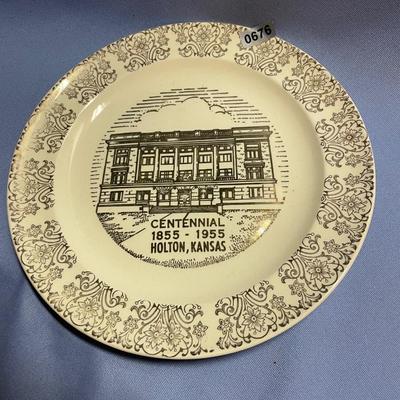 Holton centennial plate